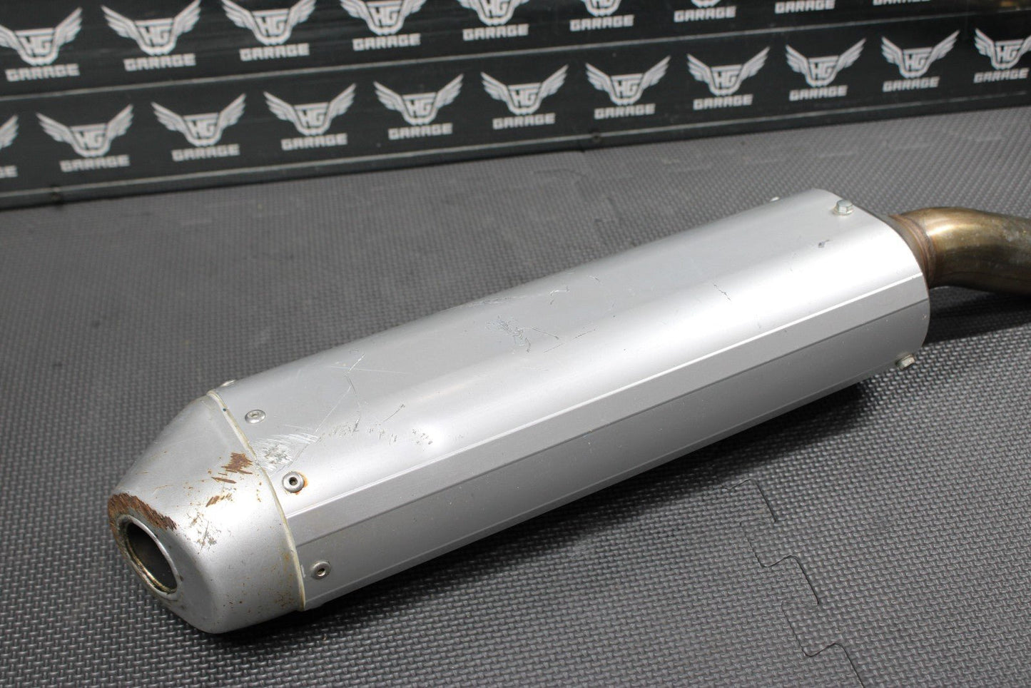 2012 KAWASAKI KX250F OEM MUFFLER EXHAUST SILENCER SLIP ON PIPE PIPE - hggarage