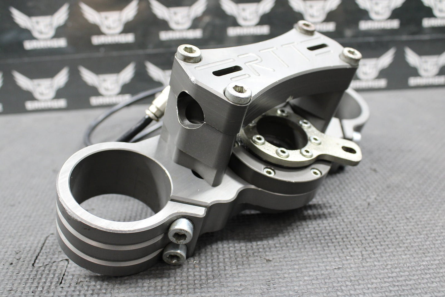 00 - 03 HONDA CR125R CR250R RTT REMOTE STEERING STABILIZER TRIPLE CLAMP BAR MOUNT - hggarage
