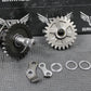 2005 SUZUKI RM85 OEM KICKSTART KICK START SHAFT W IDLER GEAR & BRACKETS - hggarage