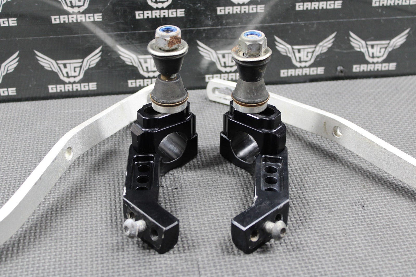 2007 07 - 08 KAWASAKI KX250 KX250F KX450F BRP FAT BAR CLAMPS HAND GUARD MOUNTS - hggarage