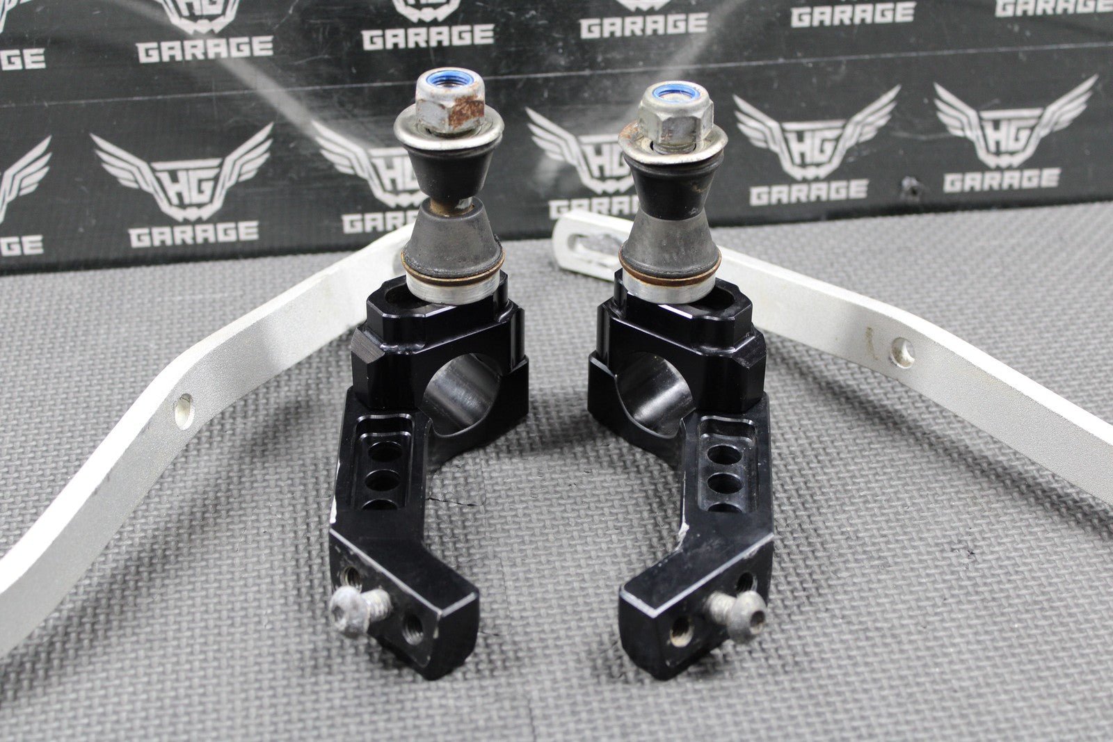 2007 07 - 08 KAWASAKI KX250 KX250F KX450F BRP FAT BAR CLAMPS HAND GUARD MOUNTS - hggarage