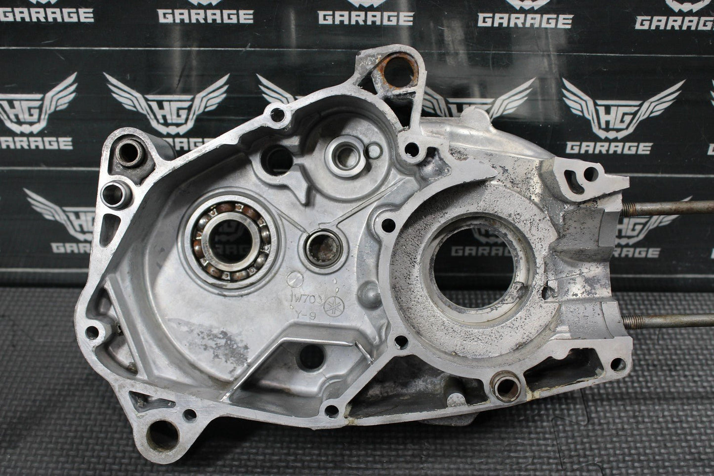1985 YAMAHA PW80 OEM LEFT RIGHT ENGINE MOTOR CRANKCASE SET CASES BLOCK - hggarage