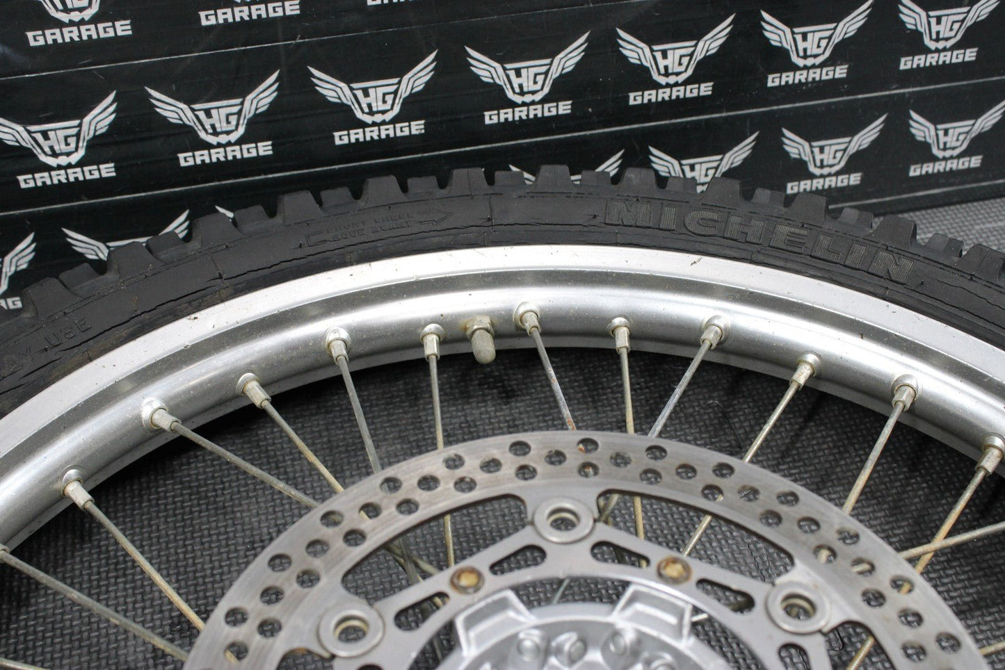 2002 YAMAHA YZ125 YZ250 OEM FRONT WHEEL RIM HUB WHEEL SPOKES 5NY - 25111 - 00 - 00 - hggarage