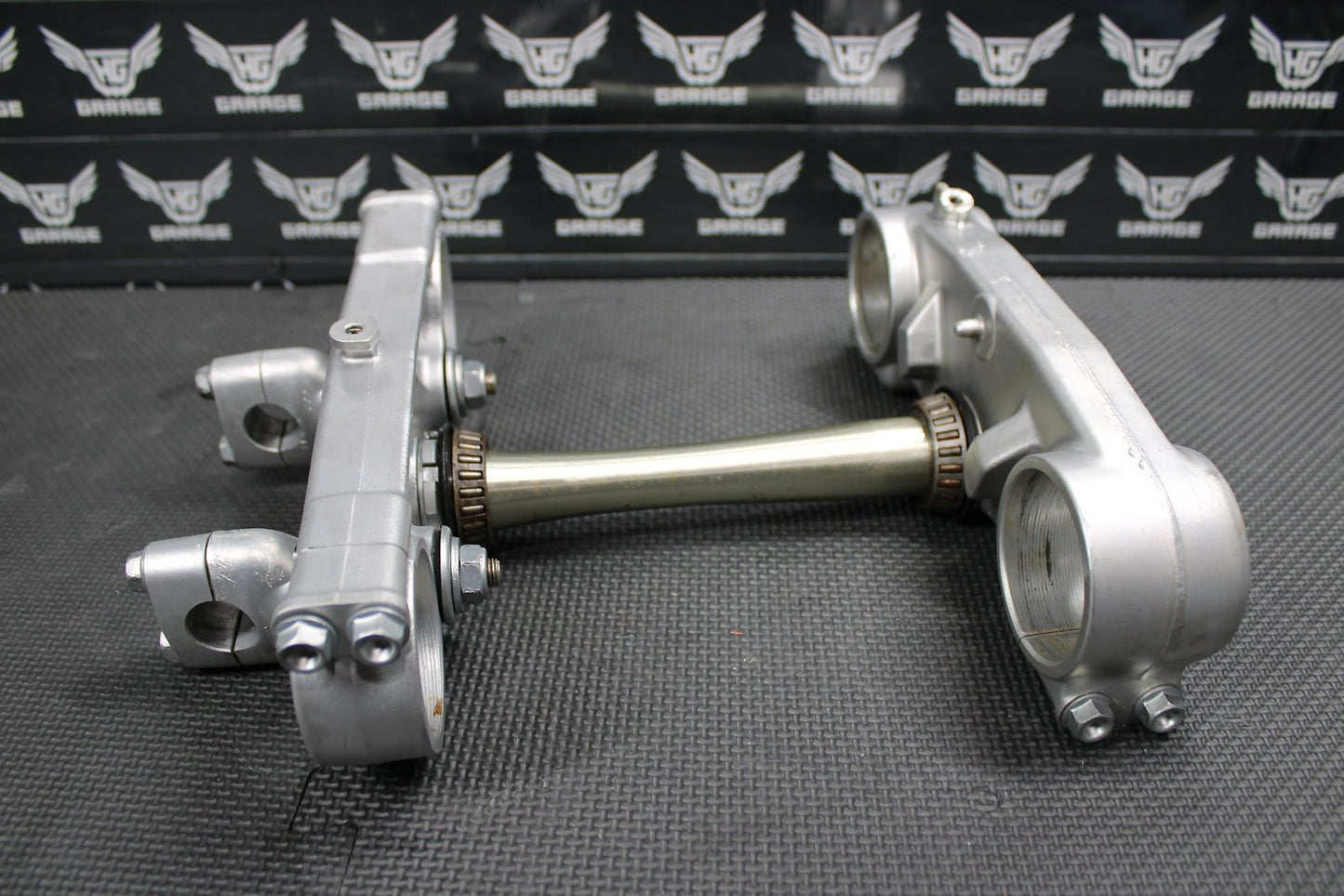 2000 00 - 03 HONDA CR125R OEM FRONT FORKS LOWER UPPER TRIPLE TREE STEM BAR CLAMP - hggarage