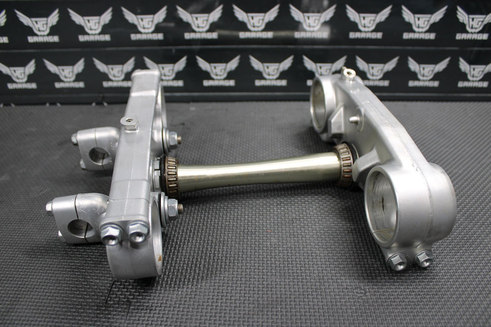 2000 00 - 03 HONDA CR125R OEM FRONT FORKS LOWER UPPER TRIPLE TREE STEM BAR CLAMP - hggarage