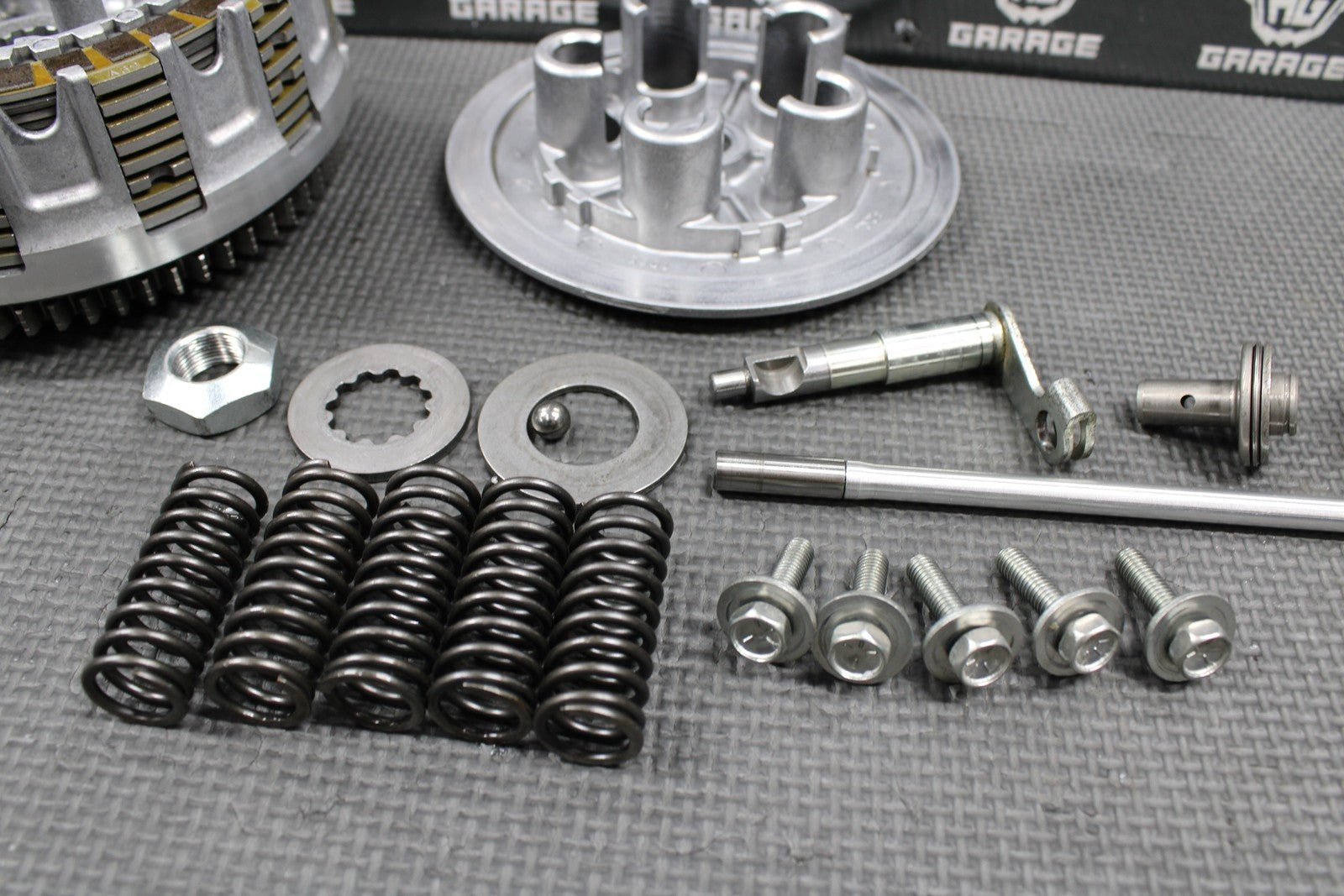 2014 KAWASAK 10 - 14 KX250F OEM COMPLETE CLUTCH W PLATES BASKET HUB SPRINGS GOOD! - hggarage