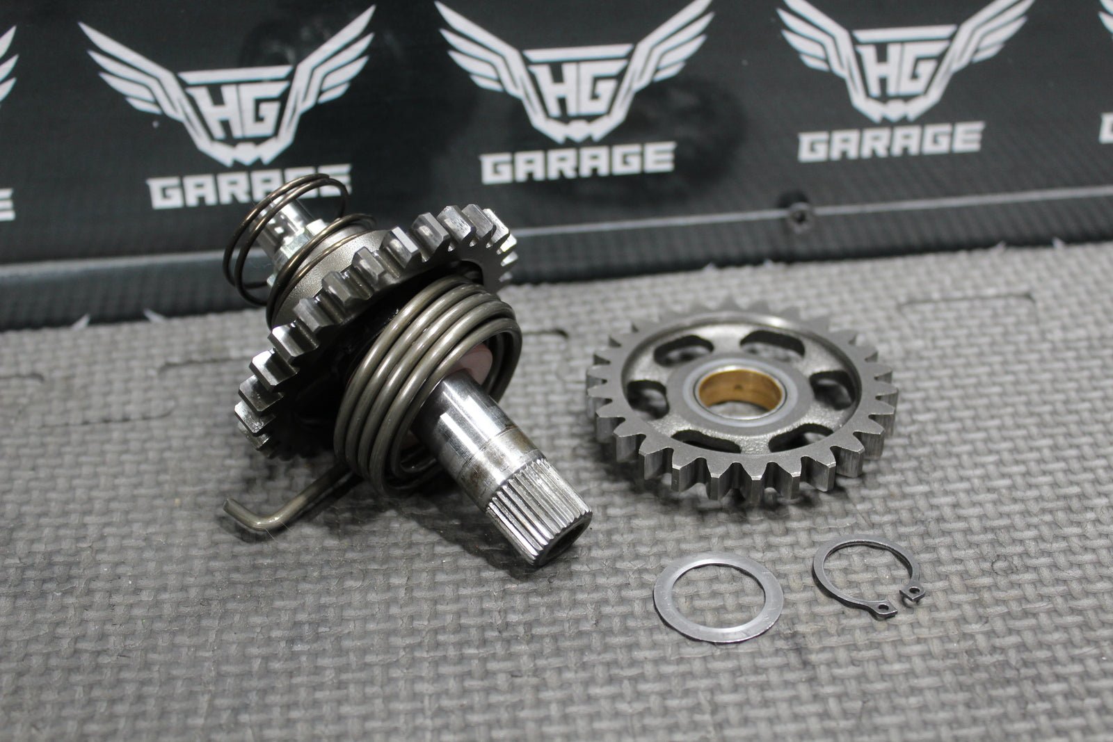 2001 01 - 07 SUZUKI RM125 OEM KICKSTART KICK START SHAFT W IDLER GEAR 26211 - 27C02 - hggarage