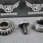 2001 HONDA 86 - 07 CR250R OEM PRIMARY DRIVE GEAR 21T & COLLAR SET 13615 - KS7 - 000 - hggarage