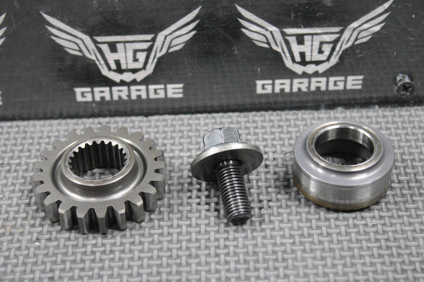 2001 HONDA 86 - 07 CR250R OEM PRIMARY DRIVE GEAR 21T & COLLAR SET 13615 - KS7 - 000 - hggarage