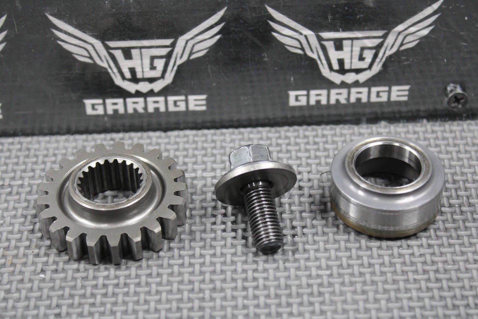 2001 HONDA 86 - 07 CR250R OEM PRIMARY DRIVE GEAR 21T & COLLAR SET 13615 - KS7 - 000 - hggarage