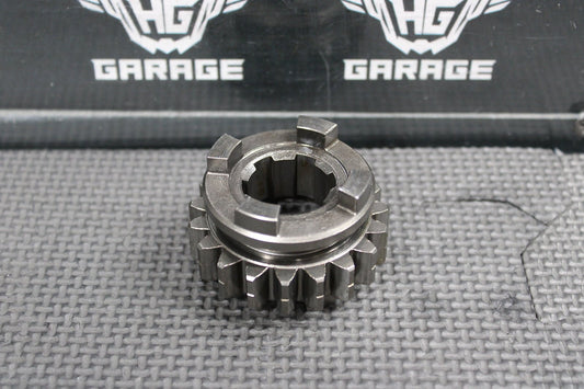 1999 HONDA CR500R OEM TRANSMISSION COUNTERSHAFT FIFTH GEAR 19T GEAR 23491 - MAC - 68 - hggarage