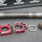 2007 HONDA CRF450R OEM REAR AXLE BACK WHEEL RIM PIVOT BOLT AXLE 42301 - KZ4 - J40 - hggarage