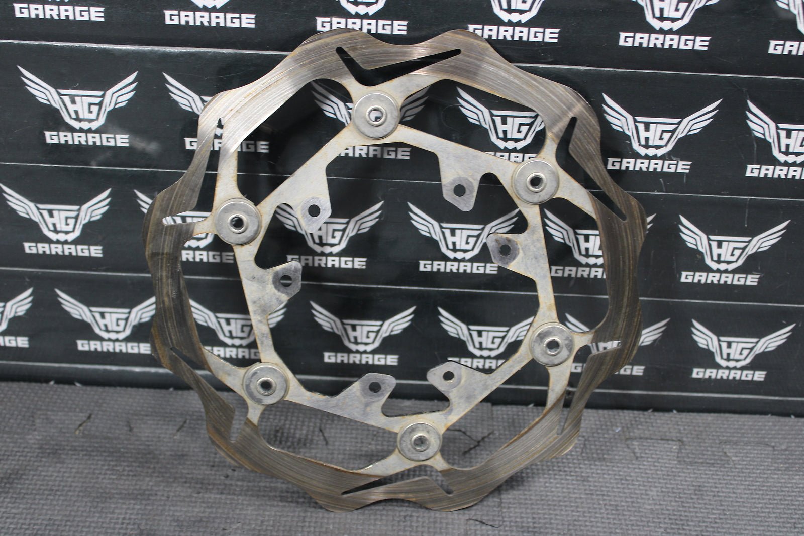 2013 HONDA CRF450R BRAKING OVERSIZED FRONT BRAKE DISC ROTOR BRACKET ASSEMBLY - hggarage