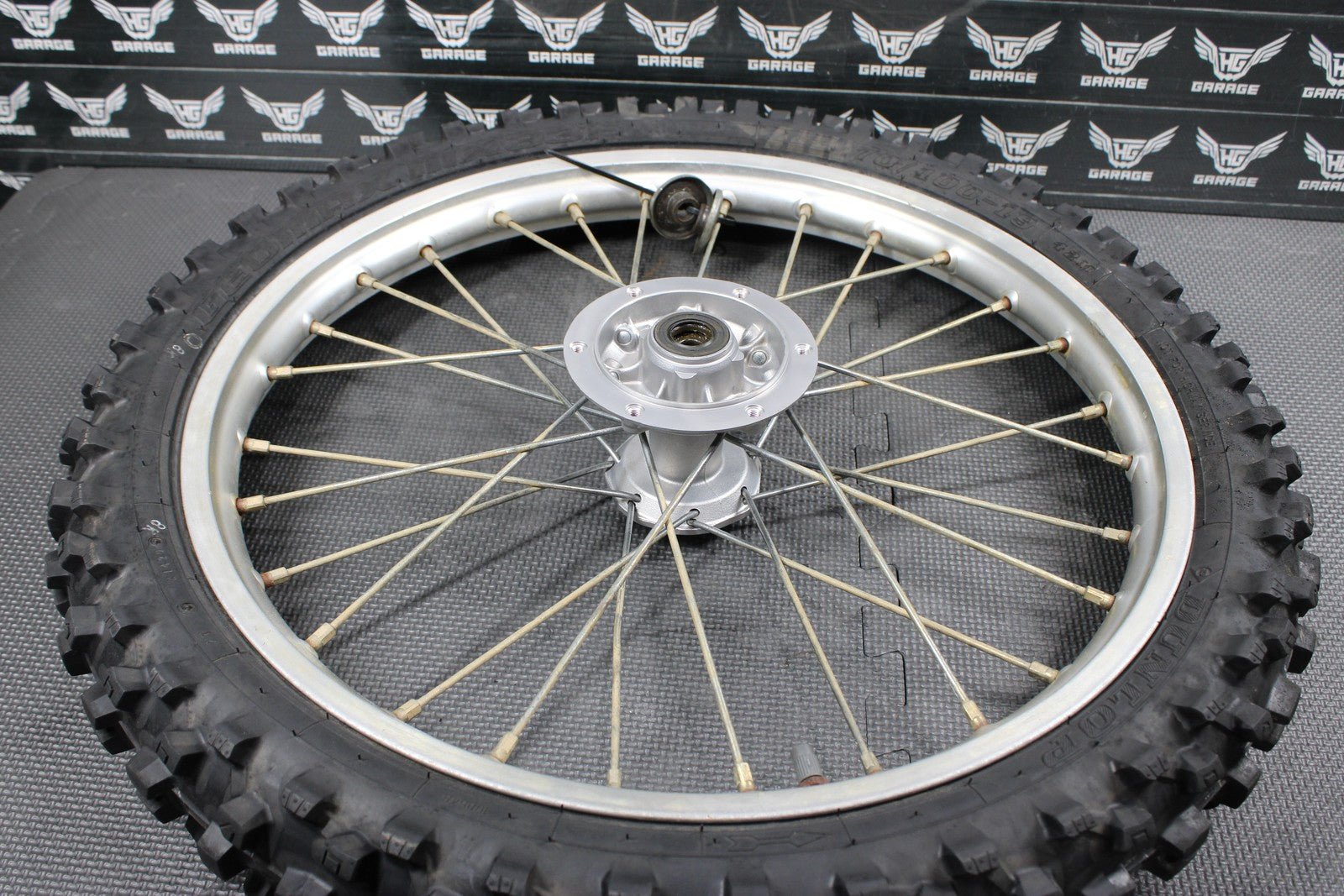 2001 98 - 04 KAWASAKI KX100 OEM 19" BIGWHEEL FRONT WHEEL RIM 41009 - 1207 41025 - 135 - hggarage