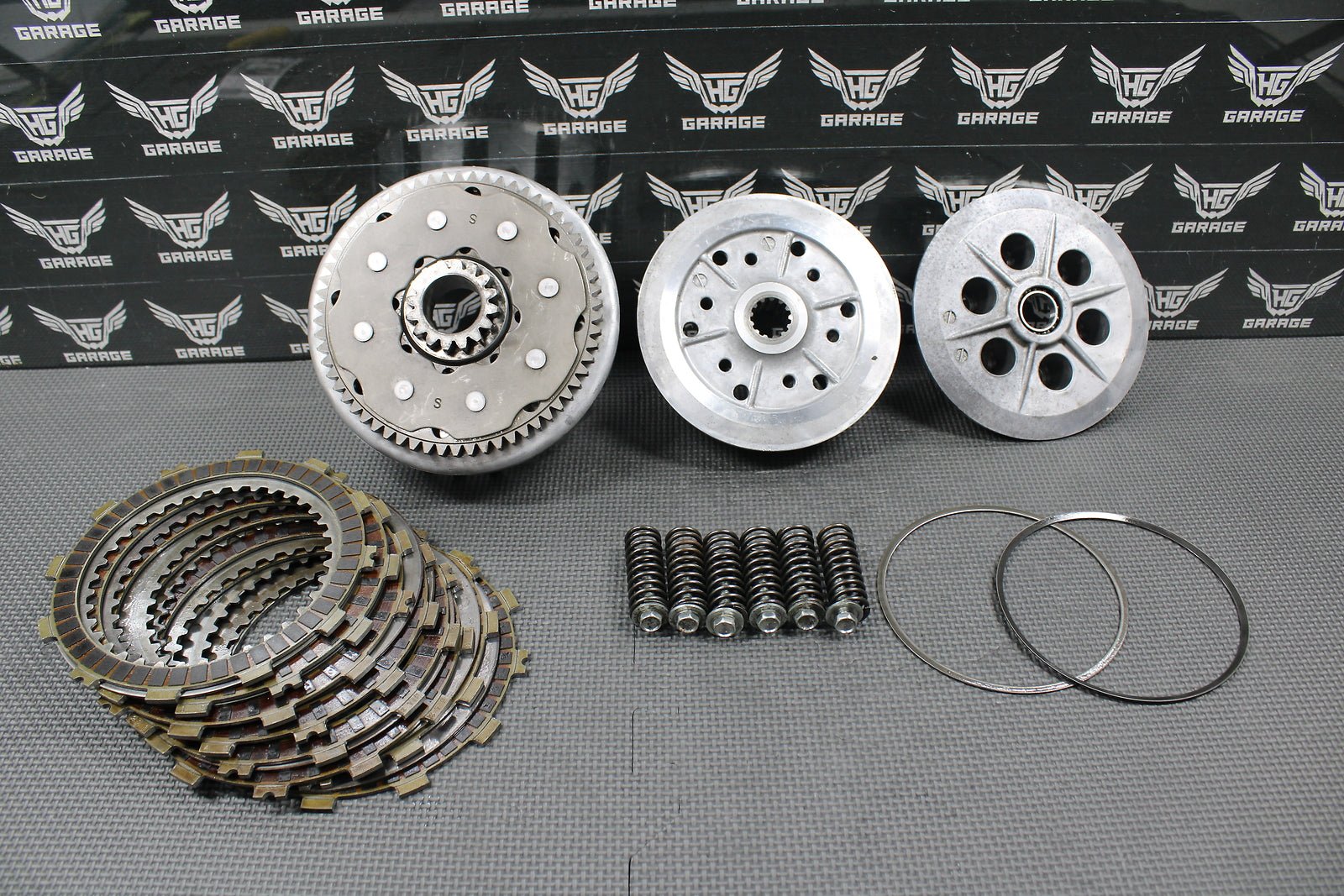 2006 SUZUKI 05 - 07 RMZ450 OEM CLUTCH W PLATES BASKET HUB PRESSURE PLATE SPRINGS - hggarage