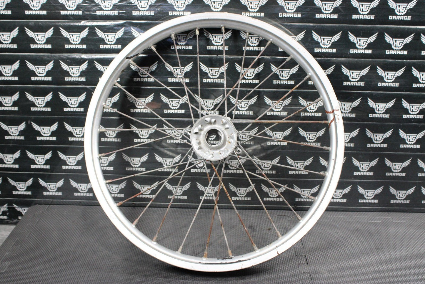 2001 HONDA 96 - 02 CR80RB 19" BIGWHEEL OEM FRONT WHEEL RIM HUB 44650 - GBF - 861 - hggarage