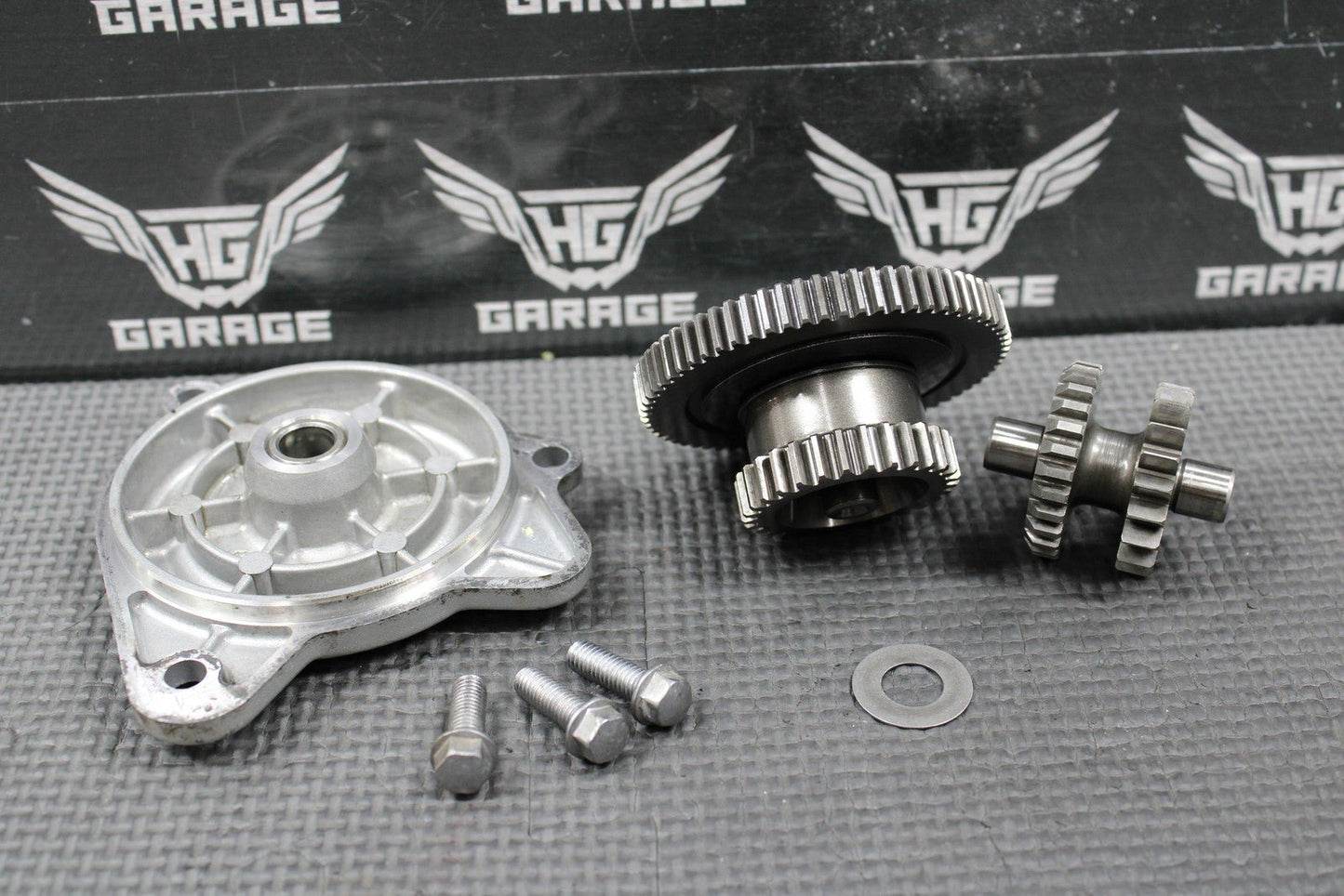 2009 KAWASAKI KLX250SF OEM ELECTRIC START STARTER IDLER LIMITER GEARS 39076 - 0020 - hggarage