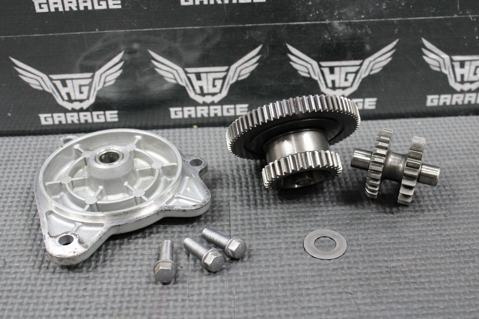 2009 KAWASAKI KLX250SF OEM ELECTRIC START STARTER IDLER LIMITER GEARS 39076 - 0020 - hggarage