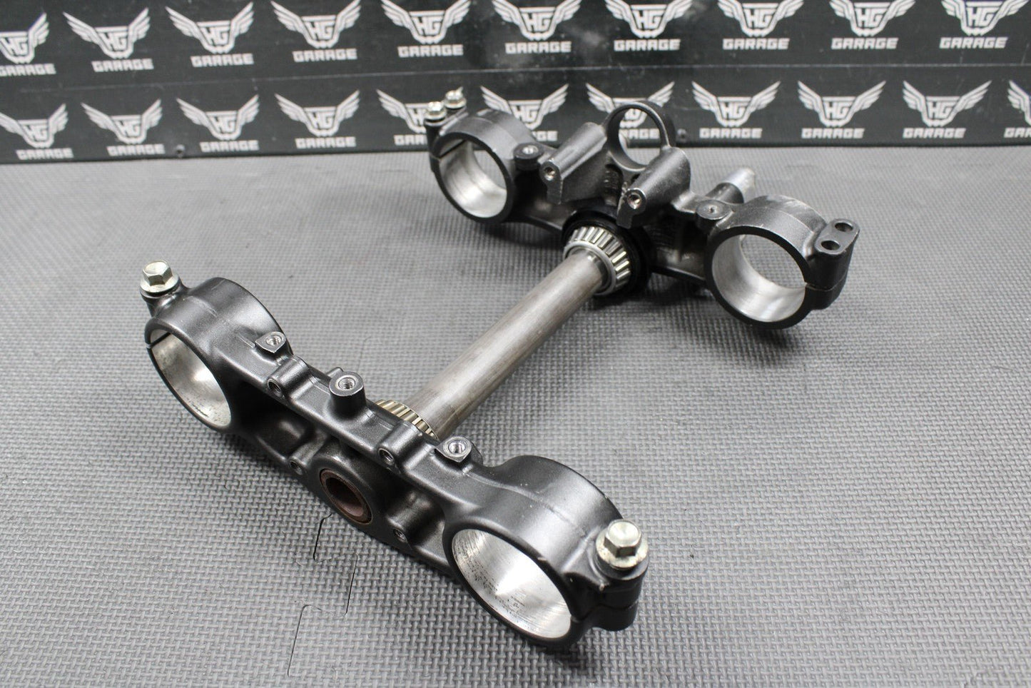 2009 KAWASAKI 09 - 20 KLX250 KLX250SF OEM FRONT FORKS TRIPLE TREE BAR CLAMP STEM - hggarage