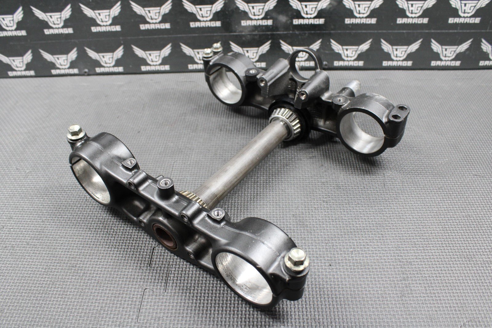 2009 KAWASAKI 09 - 20 KLX250 KLX250SF OEM FRONT FORKS TRIPLE TREE BAR CLAMP STEM - hggarage