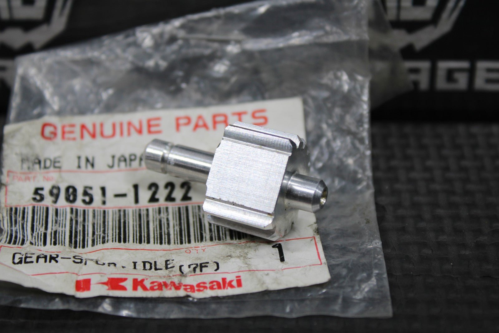 NEW NOS 1990 1991 KAWASAKI KX125 OEM KIPS POWER VALVE IDLER SPUR GEAR 59051 - 1222 - hggarage