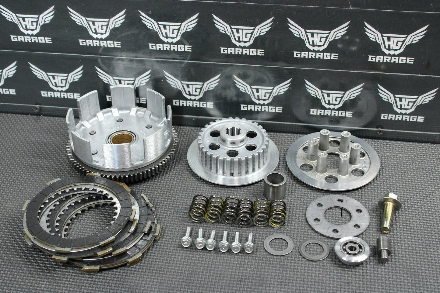 1998 Kawasaki KX60 90 - 03 OEM Complete Clutch W Plates Basket Hub 13087 - 10 - hggarage