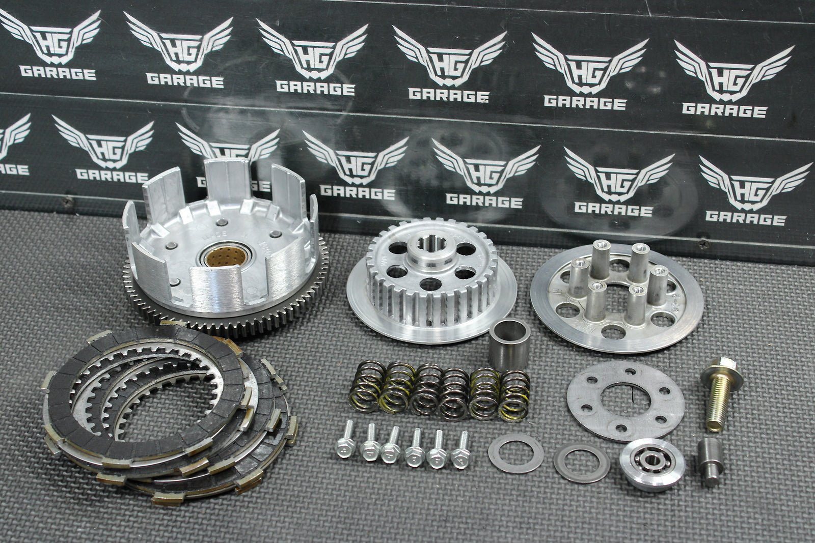 1998 Kawasaki KX60 90 - 03 OEM Complete Clutch W Plates Basket Hub 13087 - 10 - hggarage
