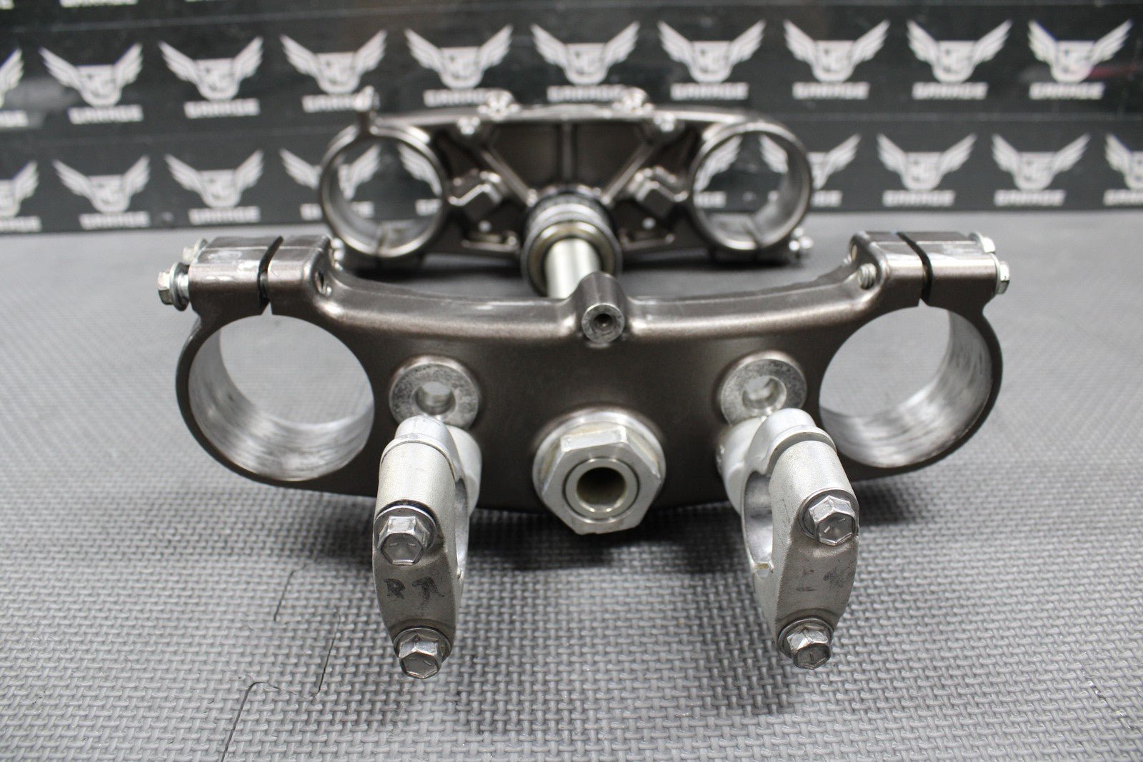 2010 2011 YAMAHA YZ250F OEM FRONT FORKS LOWER UPPER TRIPLE TREE STEM BAR CLAMP - hggarage