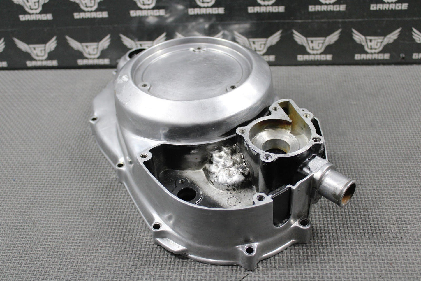 2001 YAMAHA BANSHEE 350 OEM POLISHED RIGHT CASE OUTER CLUTCH COVER 2GU - 15421 - 00 - hggarage