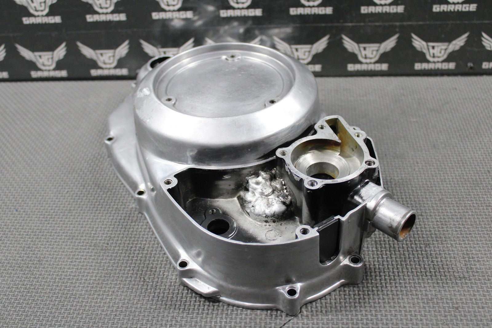 2001 YAMAHA BANSHEE 350 OEM POLISHED RIGHT CASE OUTER CLUTCH COVER 2GU - 15421 - 00 - hggarage