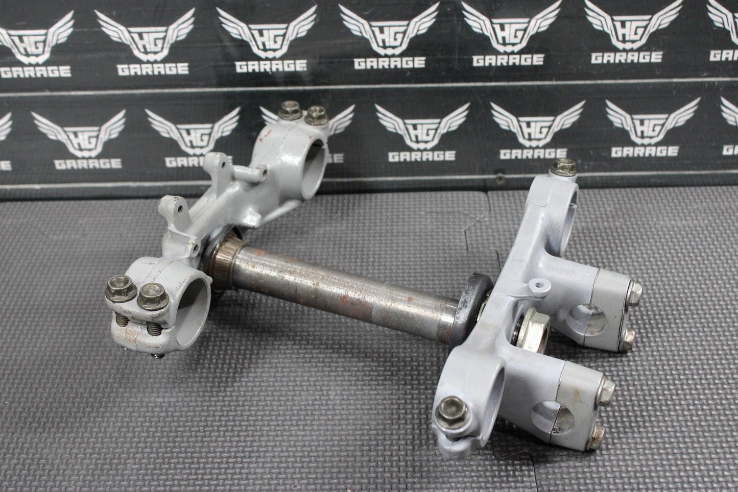 1991 87 - 95 HONDA CR80R OEM FRONT FORKS LOWER UPPER TRIPLE TREE STEM CLAMP - hggarage