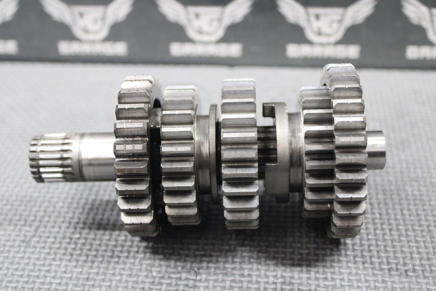 2007 KAWASAKI KX250F OEM TRANSMISSION TRANNY GEARBOX GEARS SHIFT FORKS GOOD - hggarage