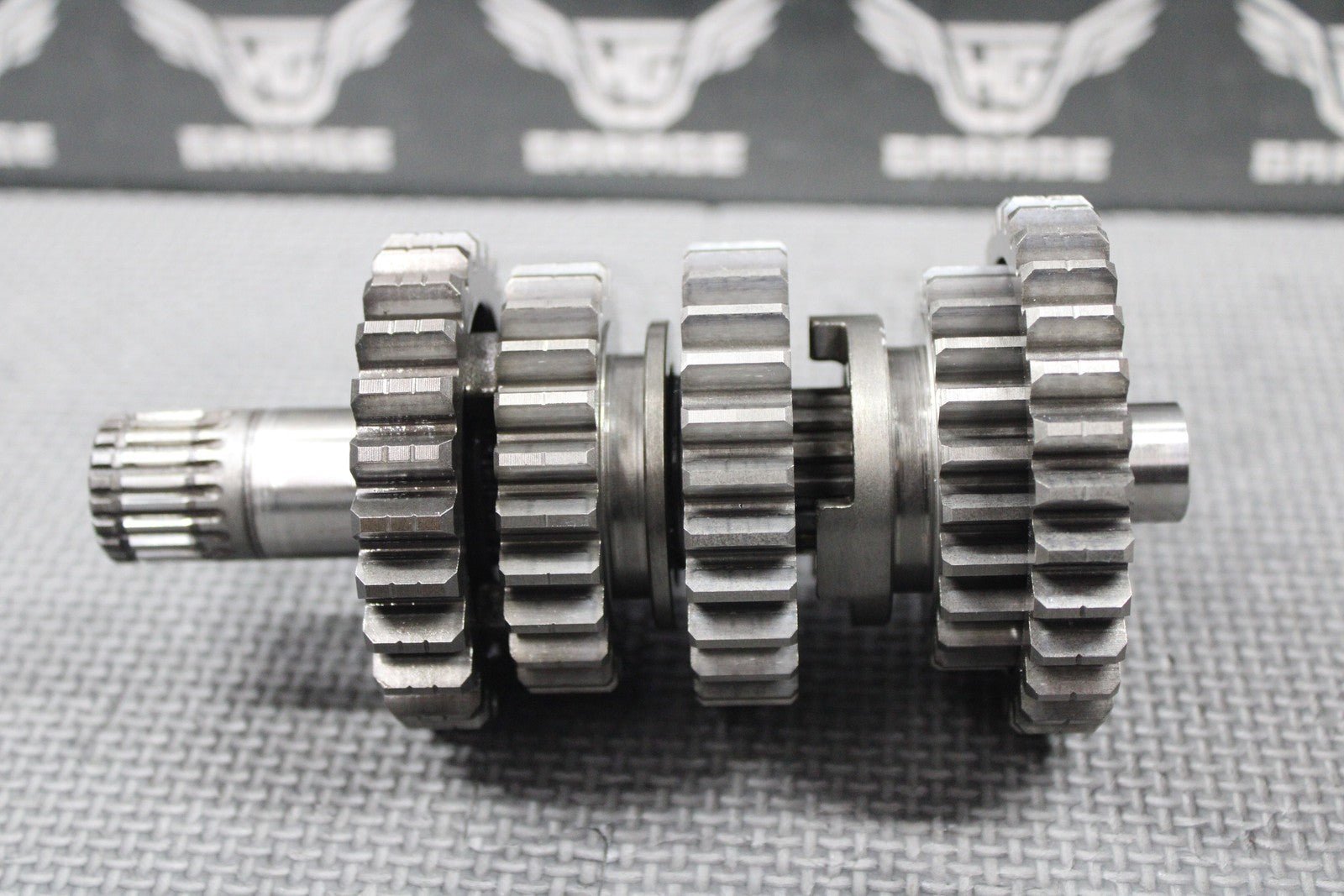 2007 KAWASAKI KX250F OEM TRANSMISSION TRANNY GEARBOX GEARS SHIFT FORKS GOOD - hggarage