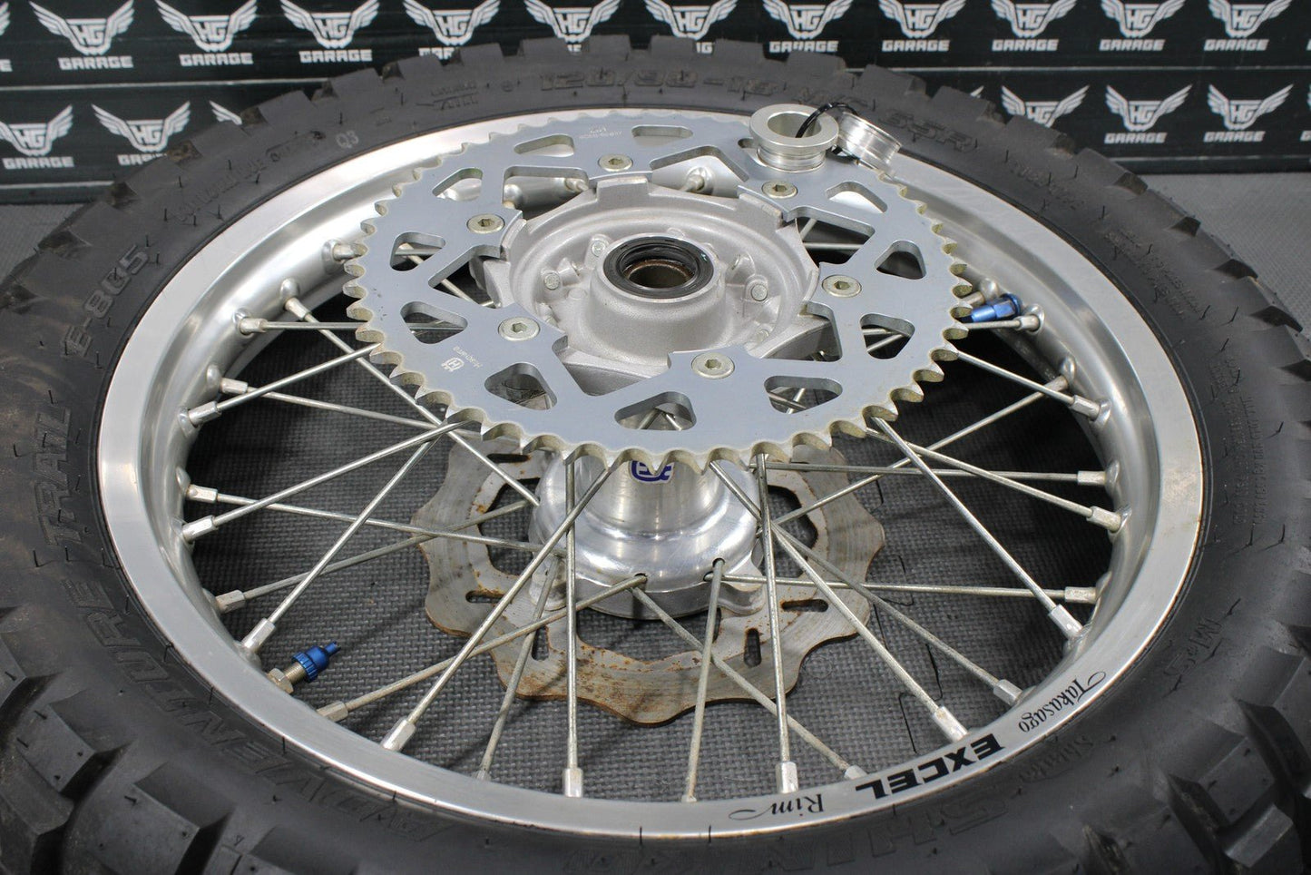 2013 HUSQVARNA TE511 OEM EXCEL FRONT BACK REAR WHEEL SET PAIR WHEELS RIMS HUBS - hggarage