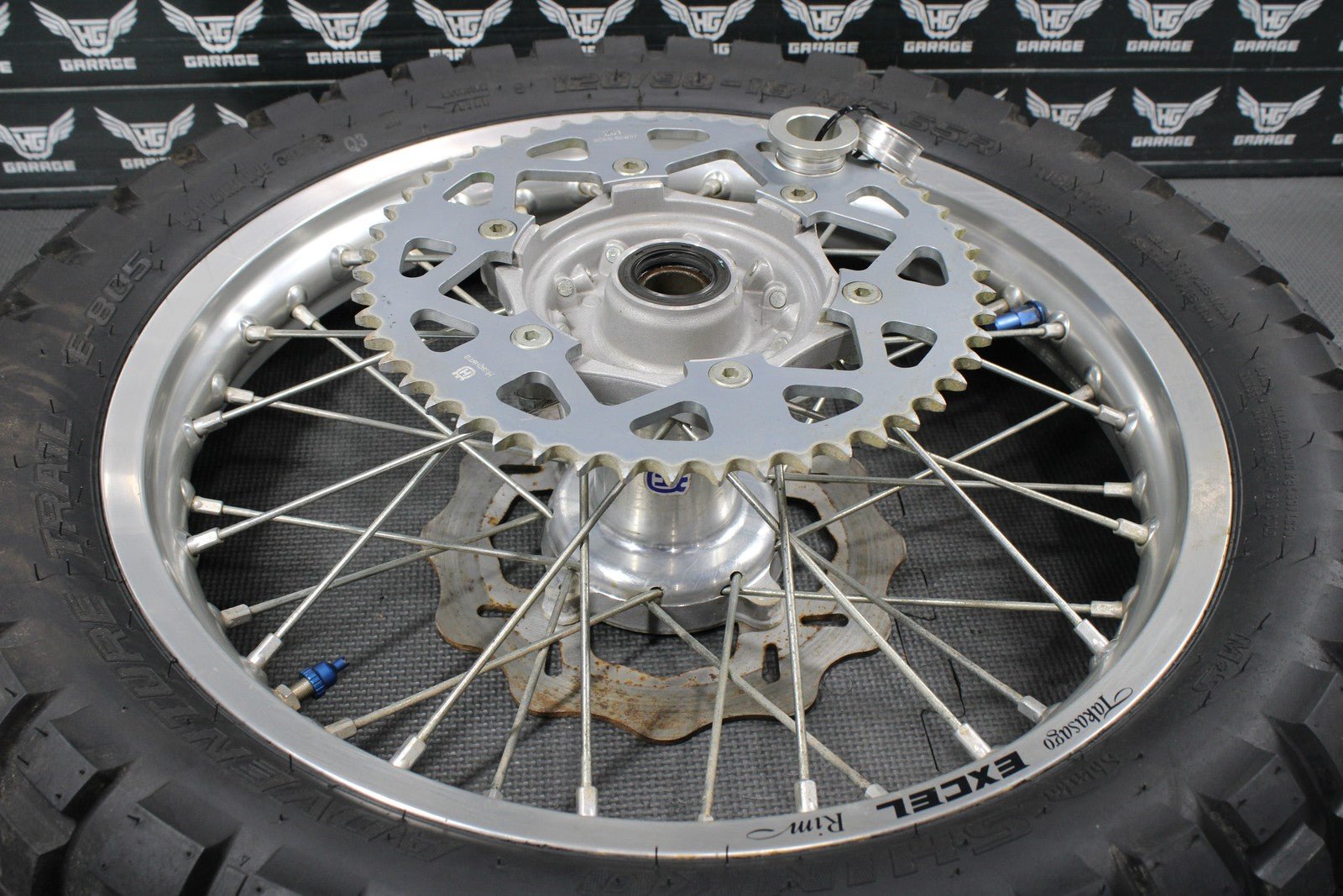 2013 HUSQVARNA TE511 OEM EXCEL FRONT BACK REAR WHEEL SET PAIR WHEELS RIMS HUBS - hggarage