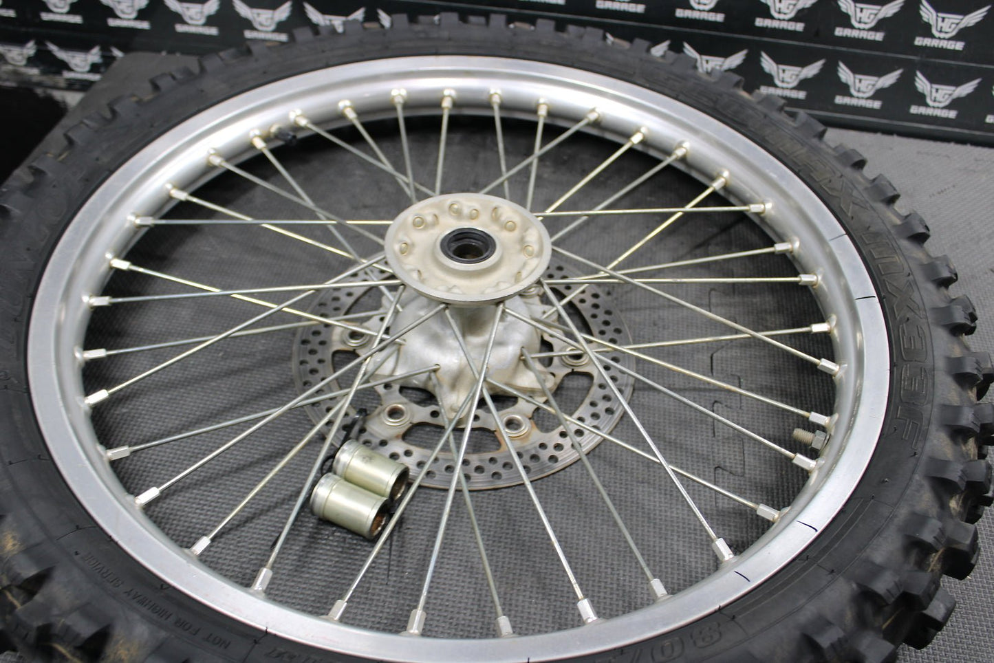 2004 Suzuki RM250 OEM Excel 21" Front Wheel Rim Hub 54111 - 36E00 55311 - 28C01 - hggarage