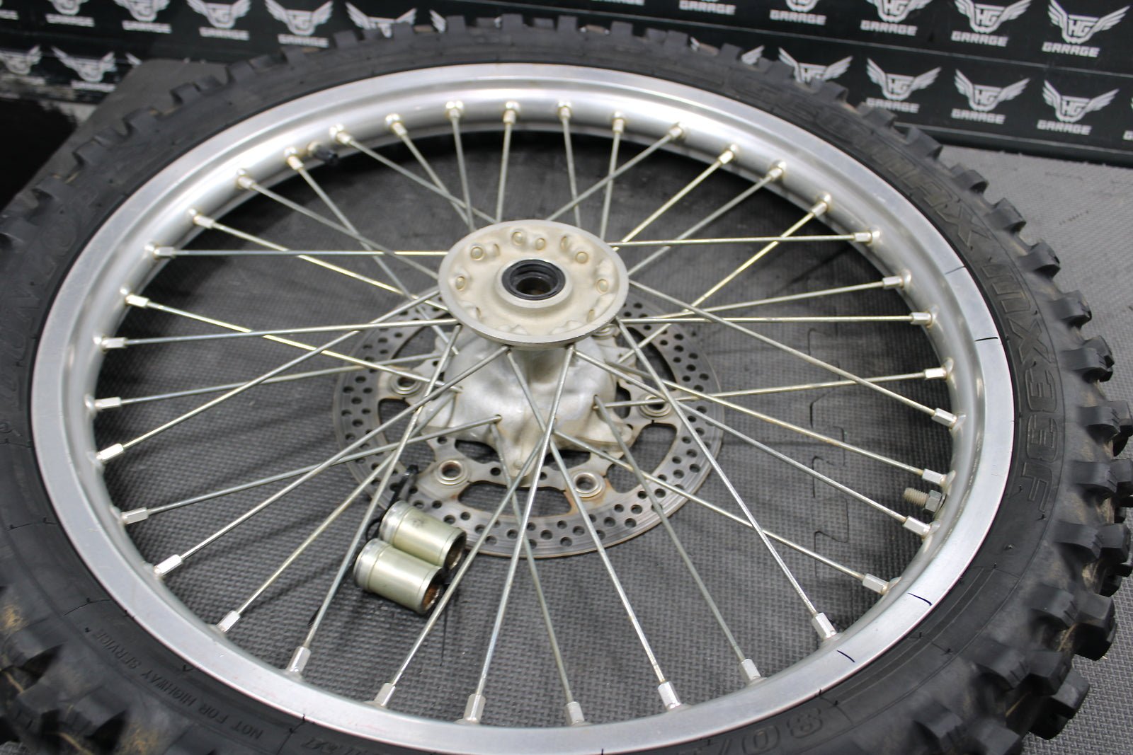 2004 Suzuki RM250 OEM Excel 21" Front Wheel Rim Hub 54111 - 36E00 55311 - 28C01 - hggarage