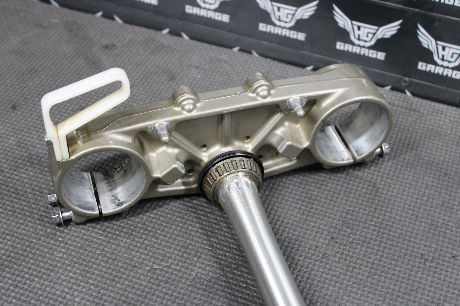 2008 YAMAHA YZ450F OEM FRONT FORKS LOWER UPPER TRIPLE TREE STEM CLAMP - hggarage