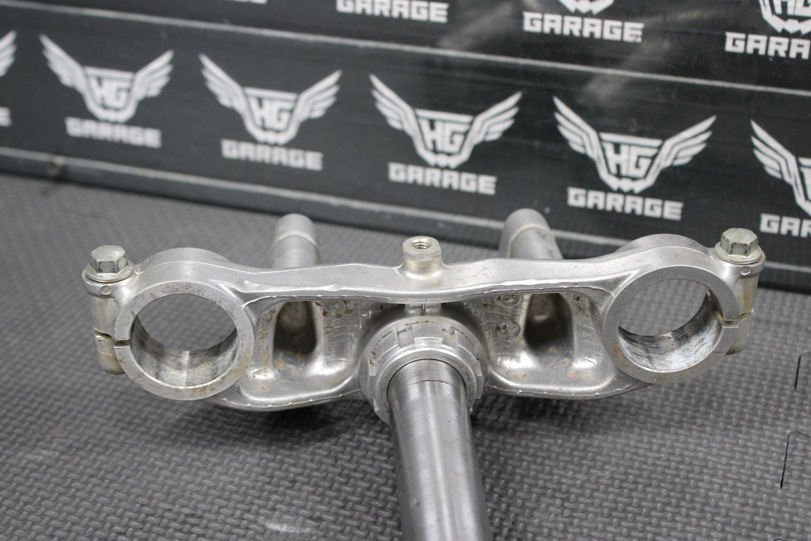 2003 00 - 04 KAWASAKI KX65 OEM FRONT FORKS LOWER UPPER TRIPLE TREE STEM CLAMP - hggarage