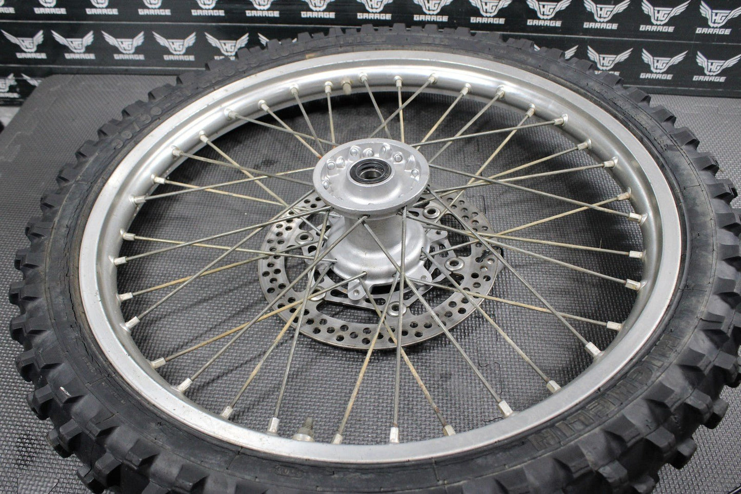 2002 YAMAHA YZ125 YZ250 OEM FRONT WHEEL RIM HUB WHEEL SPOKES 5NY - 25111 - 00 - 00 - hggarage