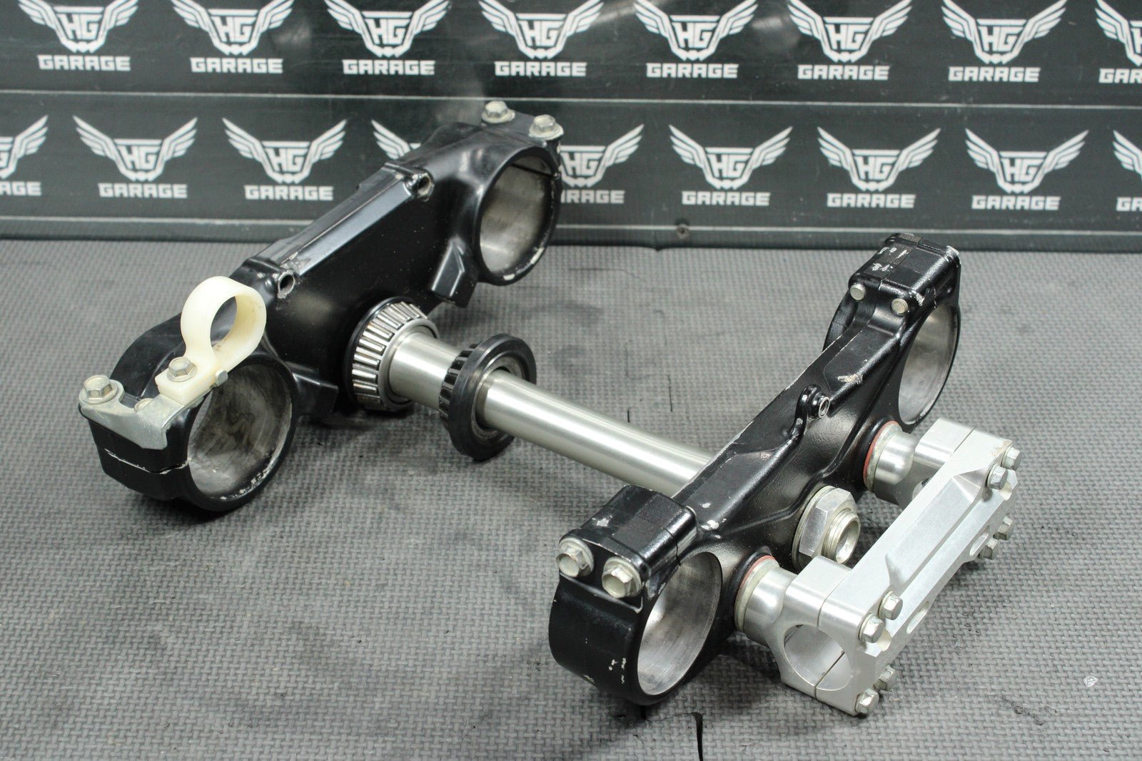 2011 KAWASAKI KX450F OEM FRONT FORKS LOWER UPPER TRIPLE TREE STEM CLAMP NICE! - hggarage