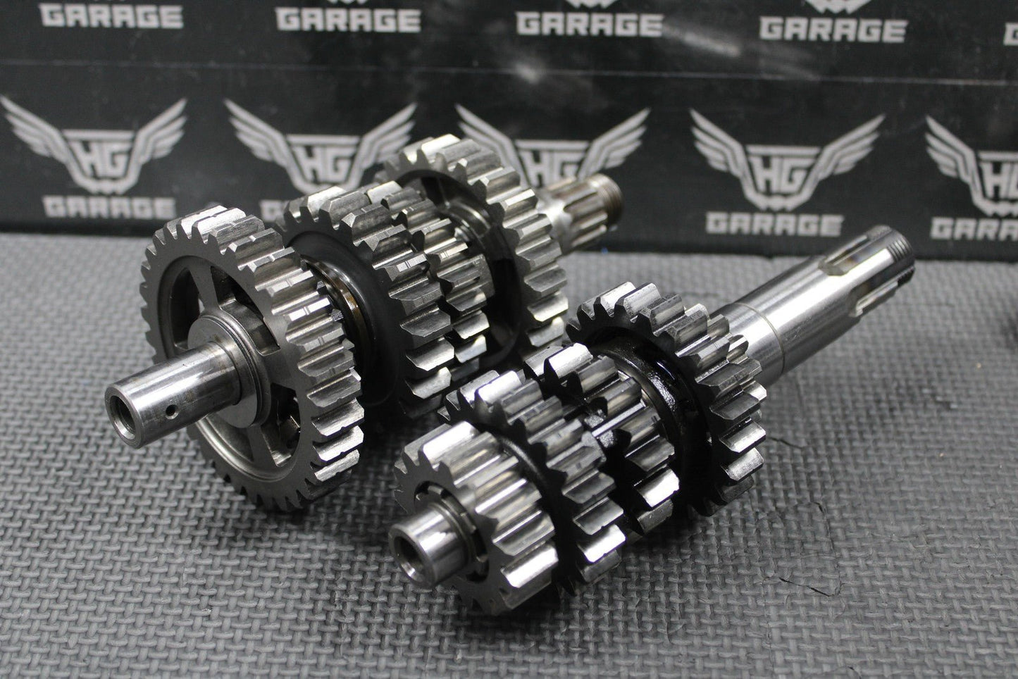 2003 KAWASAKI KLX400R KLX400SR OEM TRANSMISSION TRANNY GEARBOX GEARS SHIFT FORKS - hggarage