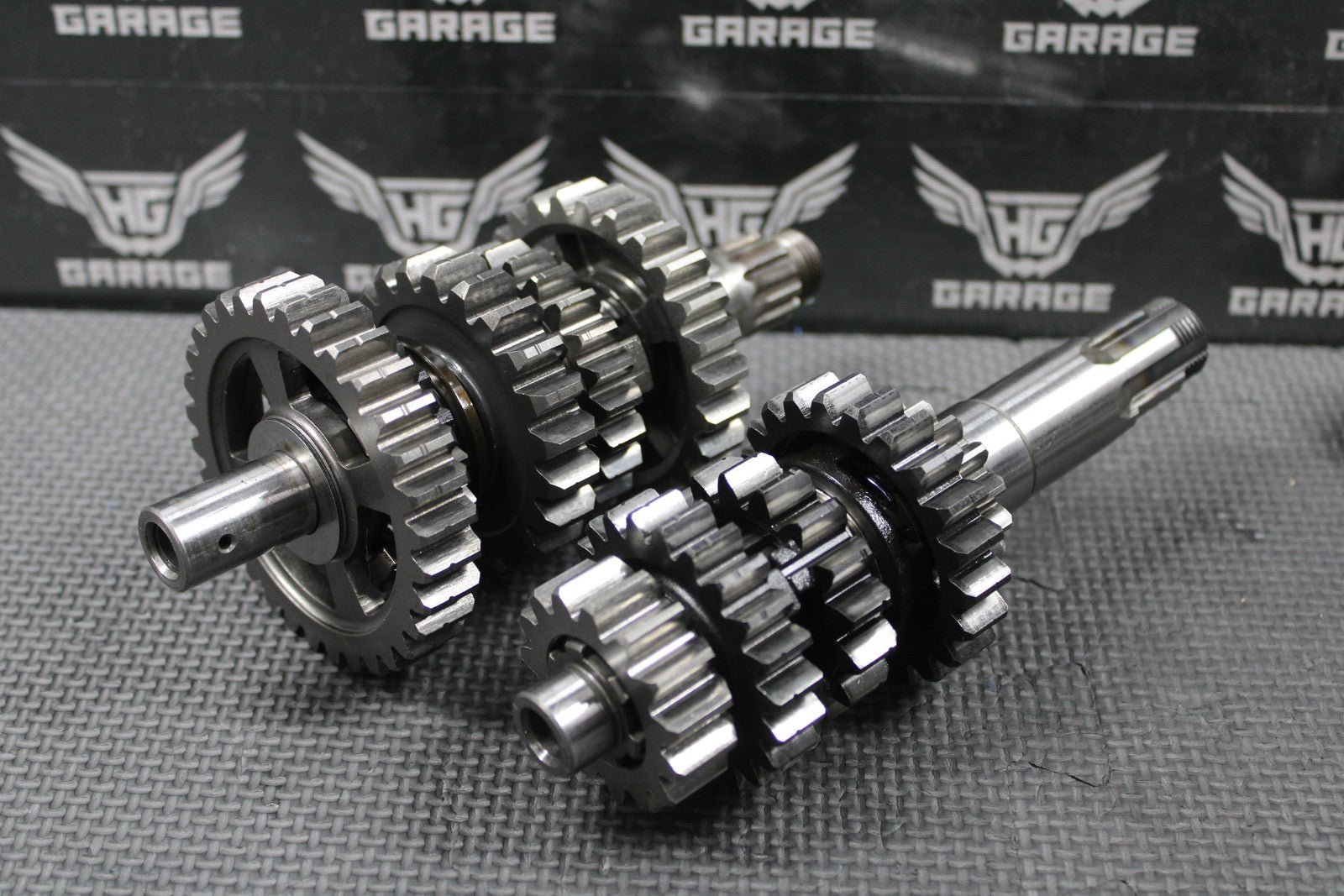 2003 KAWASAKI KLX400R KLX400SR OEM TRANSMISSION TRANNY GEARBOX GEARS SHIFT FORKS - hggarage