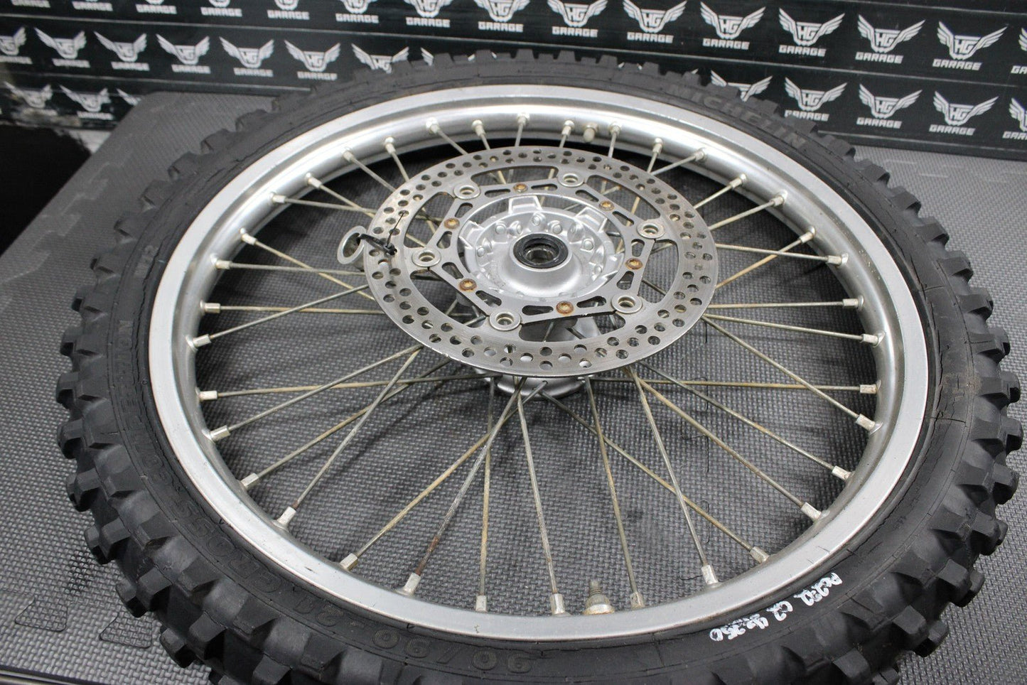 2002 YAMAHA YZ125 YZ250 OEM FRONT WHEEL RIM HUB WHEEL SPOKES 5NY - 25111 - 00 - 00 - hggarage