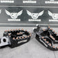 2007 HONDA CRF450R AIR TIME BILLET FOOT PEGS PEDALS FRAME STAND FOOTPEG BLACK - hggarage
