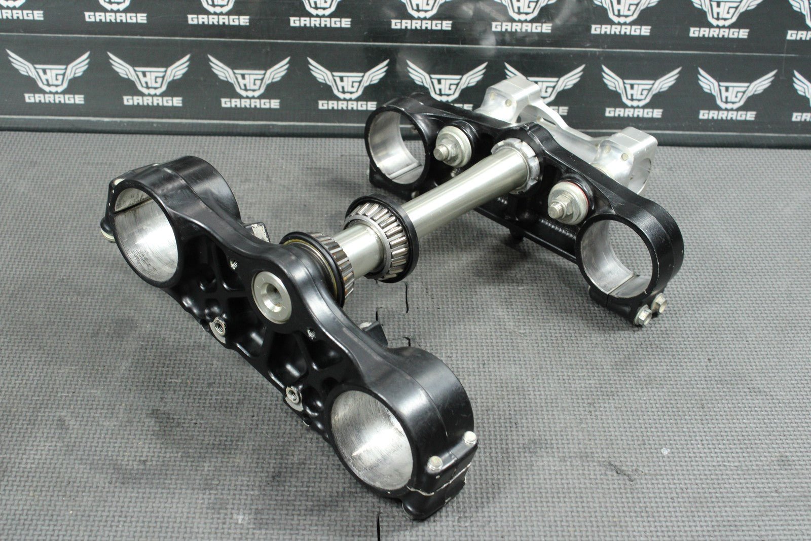 2011 KAWASAKI KX450F OEM FRONT FORKS LOWER UPPER TRIPLE TREE STEM CLAMP NICE! - hggarage
