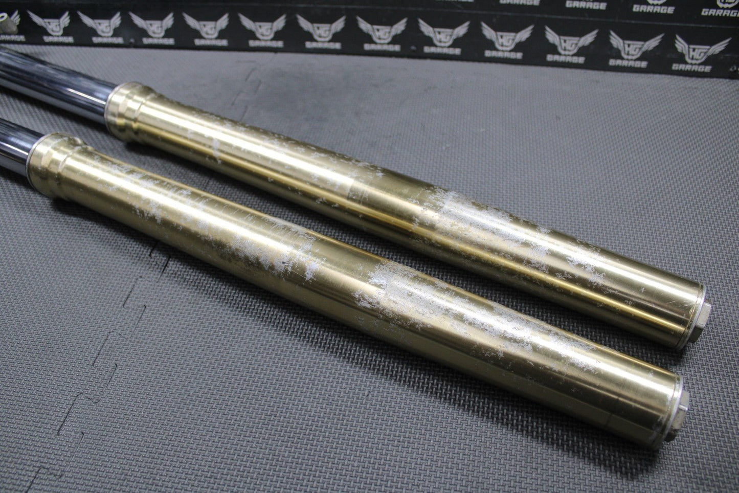 2001 HONDA CR250R OEM RIGHT LEFT FRONT SUSPENSION FORKS SHOCKS 51400 - KZ3 - J31ZA - hggarage
