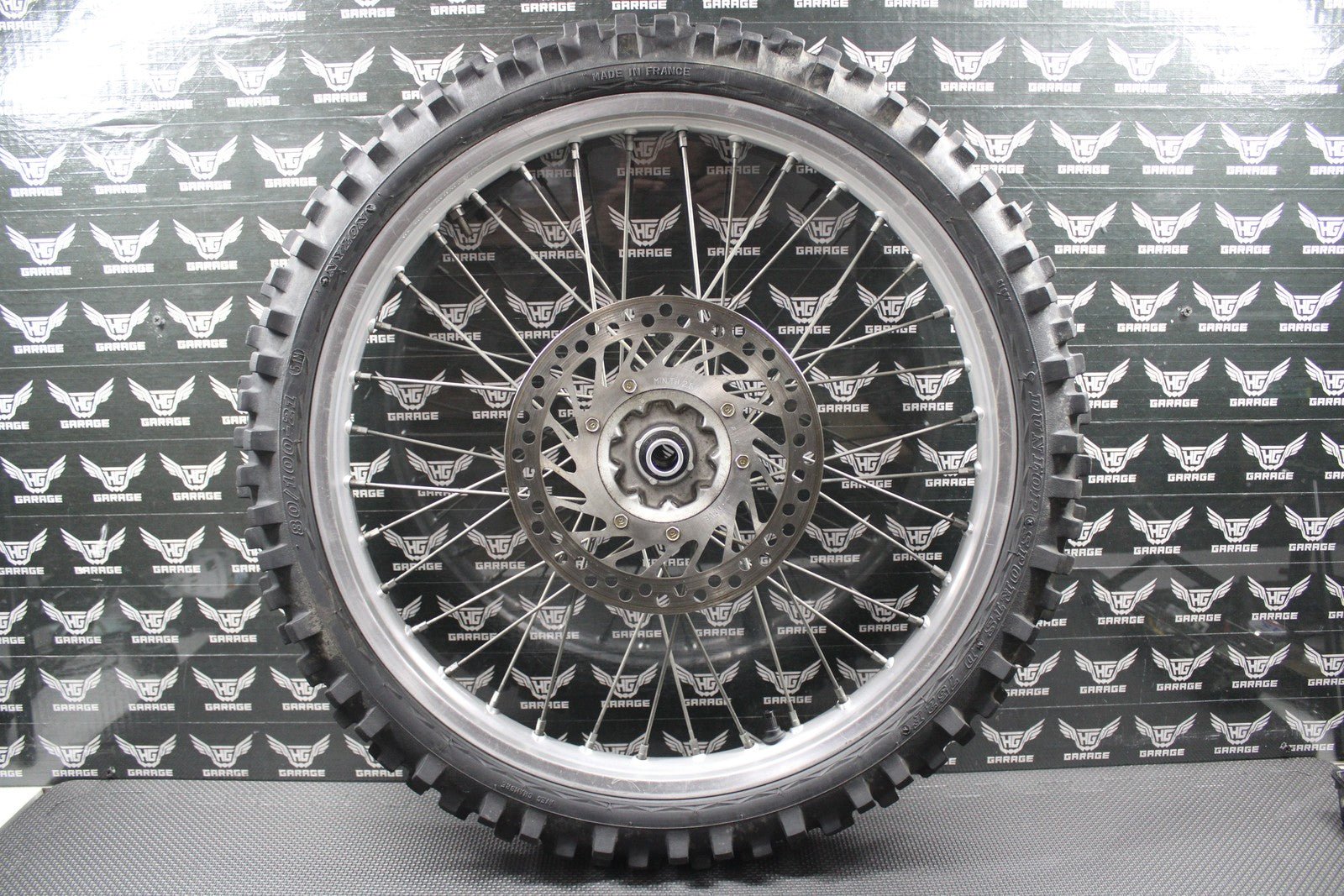 2001 HONDA 95 - 01 CR500R OEM ORIGINAL FRONT WHEEL RIM HUB ROTOR 44650 - MAC - 680 - hggarage
