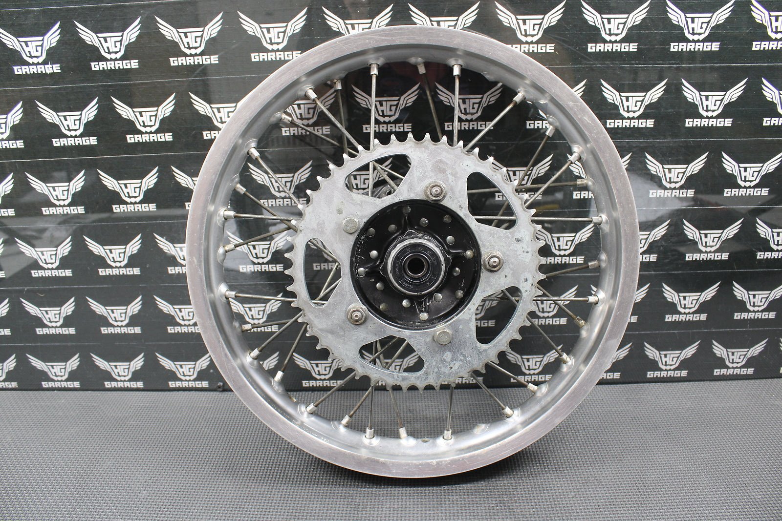 1984 1985 KAWASAKI KX80 OEM REAR BACK WHEEL RIM HUB 14 X 1.60 41034 - 1169 - hggarage