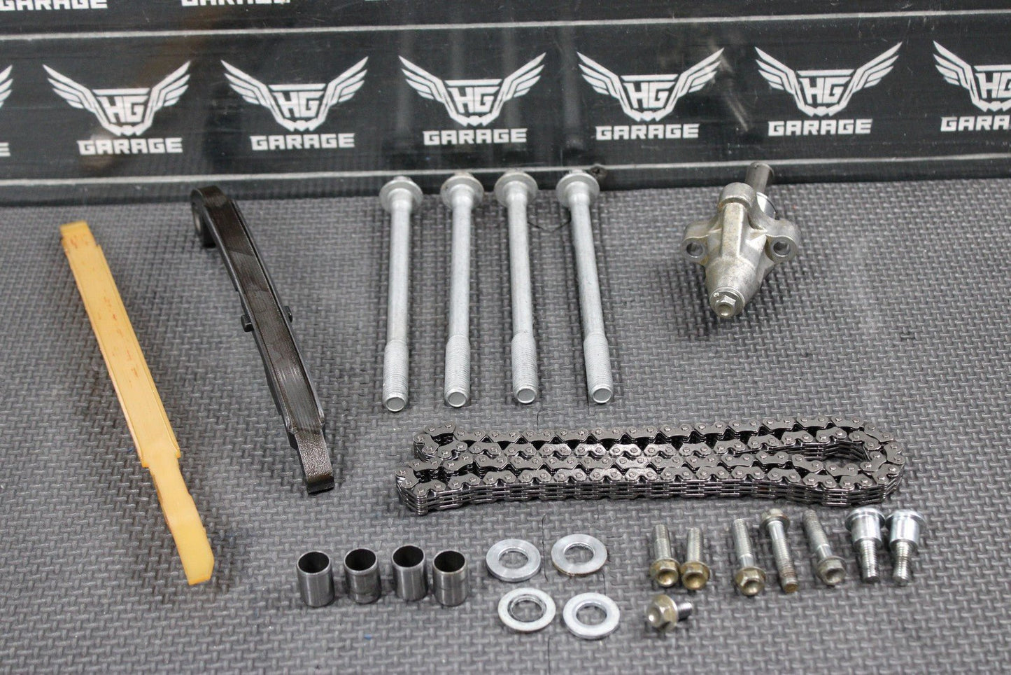 2018 HONDA 18 - 22 CRF250R OEM CAM CHAIN WITH GUIDES TENSIONER TOPEND HARDWARE - hggarage
